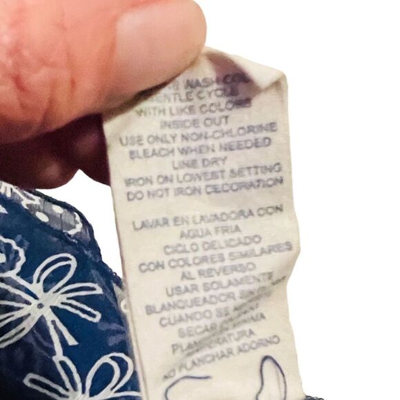 Olsenboye Denim Strapless Bustier Dress with Layers - M - Picture 11 of 16